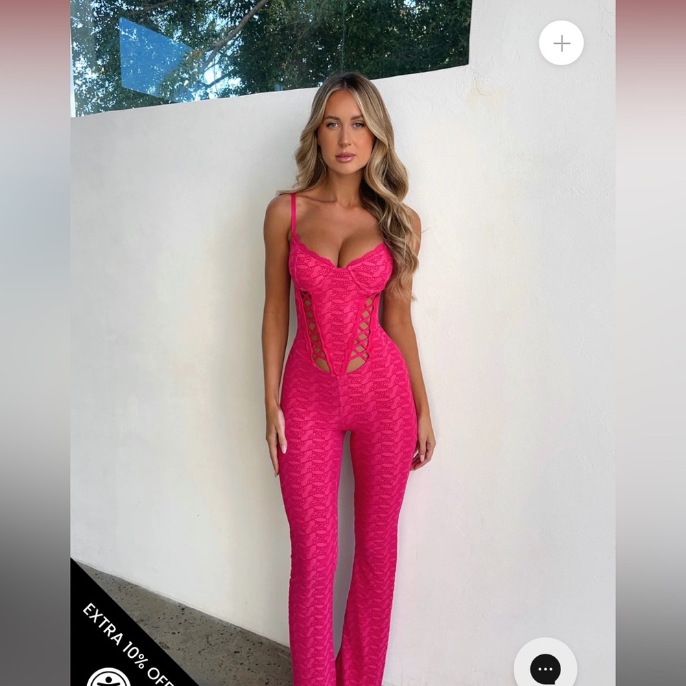 Outcast Clothing Addison Jumpsuit Pink